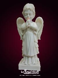 White Marble Baby Angel Statues