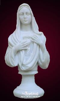 White Marble Mother Mary Statues