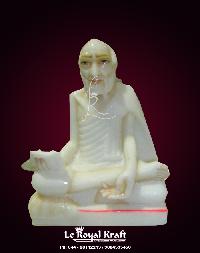 White Marble Rajendar Suri Statues