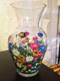 Hand painted vase