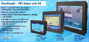 FP3 Series HMI with I/Os Touch Screen Based Flexi Panels