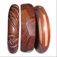 artistic wooden bangle