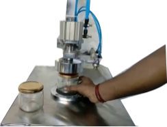 Semi Automatic Lug Capping Machine