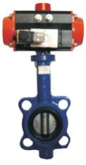 actuated butterfly valve