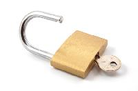 brass padlock