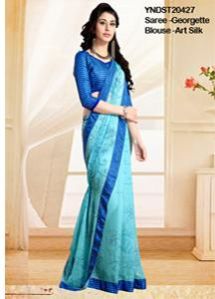 Categories 	Designer saree description 	Designer saree with unstich bl