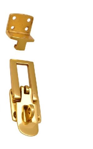 Brass Hasp Lock with Outside Angle Plate