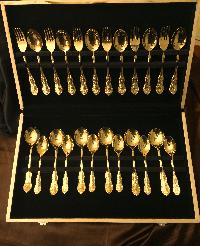 gold plated cutlery gift sets