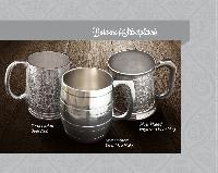silver plated beer mugs