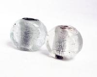 Silver Foil Beads