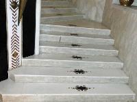 marble inlay stairs