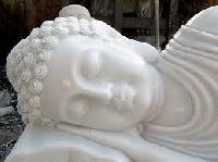 white marble stone statues
