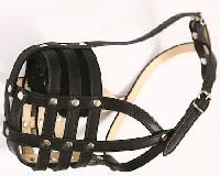 leather dog muzzle