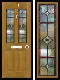 stained glass doors