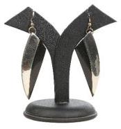 Black and Silver Dancer Earring