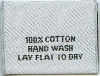 woven printed cotton labels