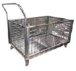 stainless steel cage trolley