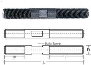 Clamping Stud with Slot