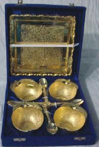 Gold Plated Apple Bowl Set