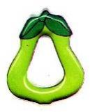 Pear Shaped Baby Plastic Teether