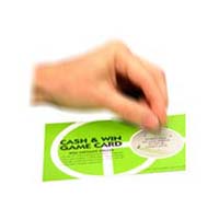 Plastic Scratch Cards