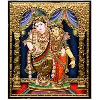 Radha Krishana Tanjore Painting