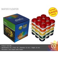Water Floating Candle Oval-M