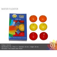 Water Floating Candle Oval-S