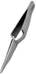 Stainless Steel Short Curved Cross Lock Tweezers