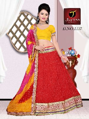 georgette lehnga choli