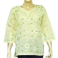 chikan embroidered tops