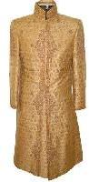 traditional golden sherwani