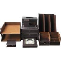 office leather stationery
