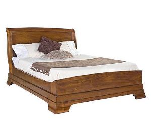 wooden double beds