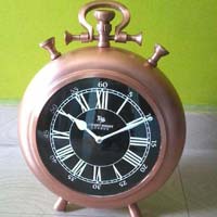 Copper Round Table Clock