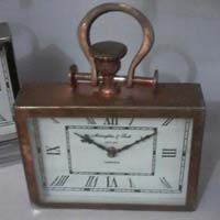 Copper Rectangle Table Clock