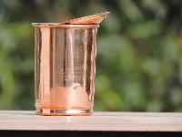 PLAIN COPPER TUMBLER WITH LID