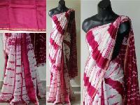 printed chanderi work sarees