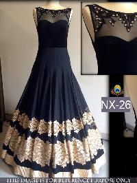 Shree Maa Fashion Designer Black Cocktail Party Gown