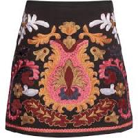 embroidered skirt