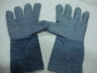 jeans cloth hand gloves