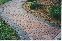 colored pavers walkways