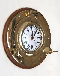 brass porthole clocks
