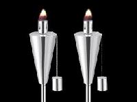 metal garden torches