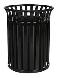 metal garbage bins