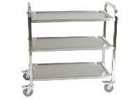 stainless steel transport trolley