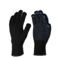 poly cotton knitted seamless gloves