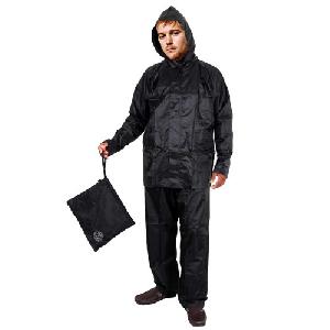 Duckback Solid Black Mens Rain Suit