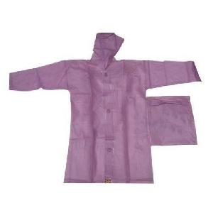 Purple Colored Mens Raincoat