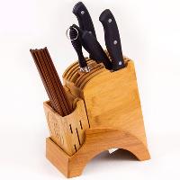 wooden knife holder